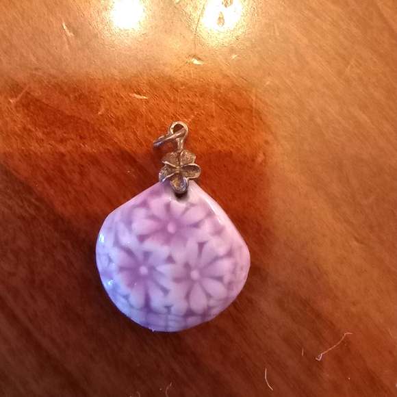 Jewelry - Small ceramic pendant on 925 clasp
